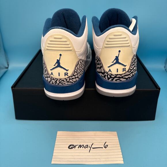 Air Jordan Retro 3 "True Blue" 2009 m8.5 w10 - Picture 6 of 16